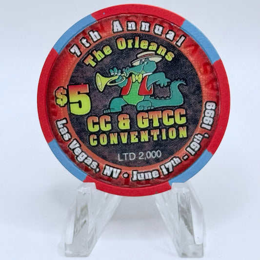 CC&GTCC Other Issues 1999 '7th Annual CC & GTCC Convention' LE $5 Casino Chip V3183