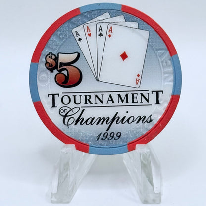 The Orleans Las Vegas Nevada 1999 'Third Annual Poker Tournament' LE $5 Casino Chip V5159