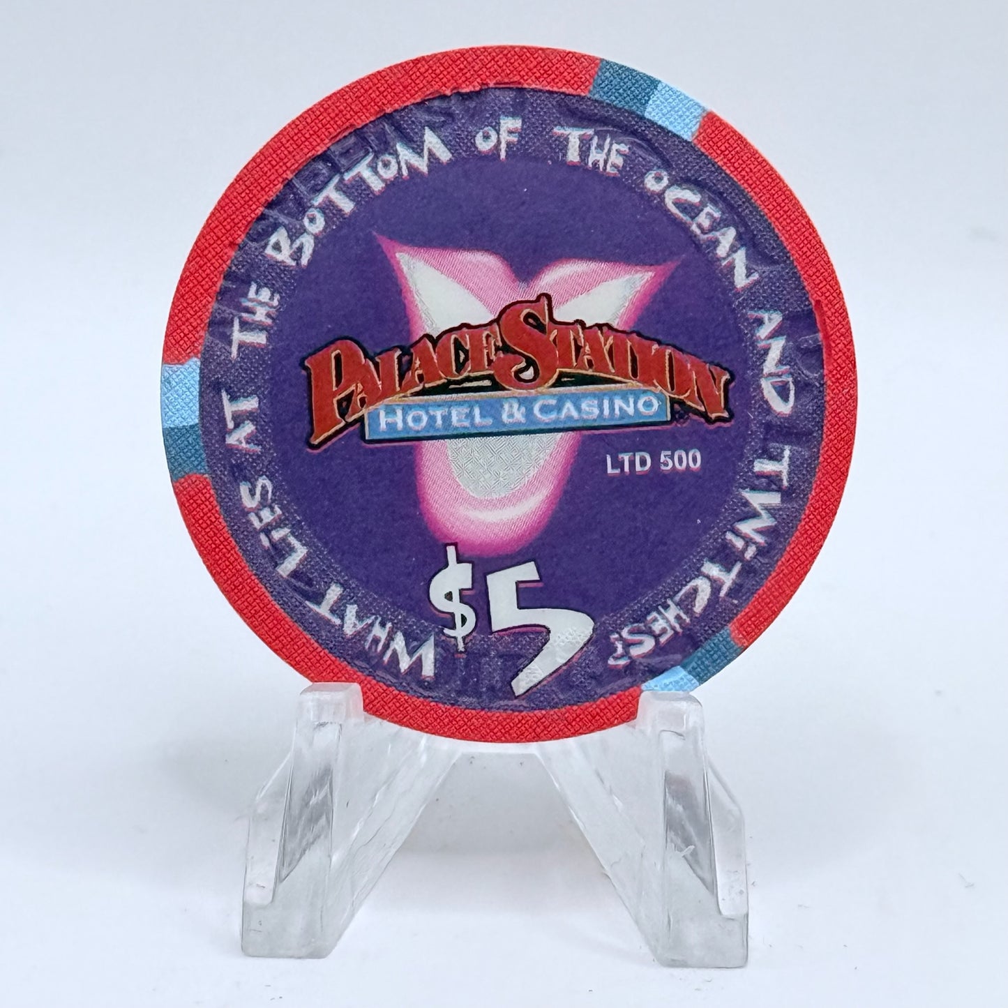 Palace Station Las Vegas Nevada 2001 LE $5 Casino Chip V9348