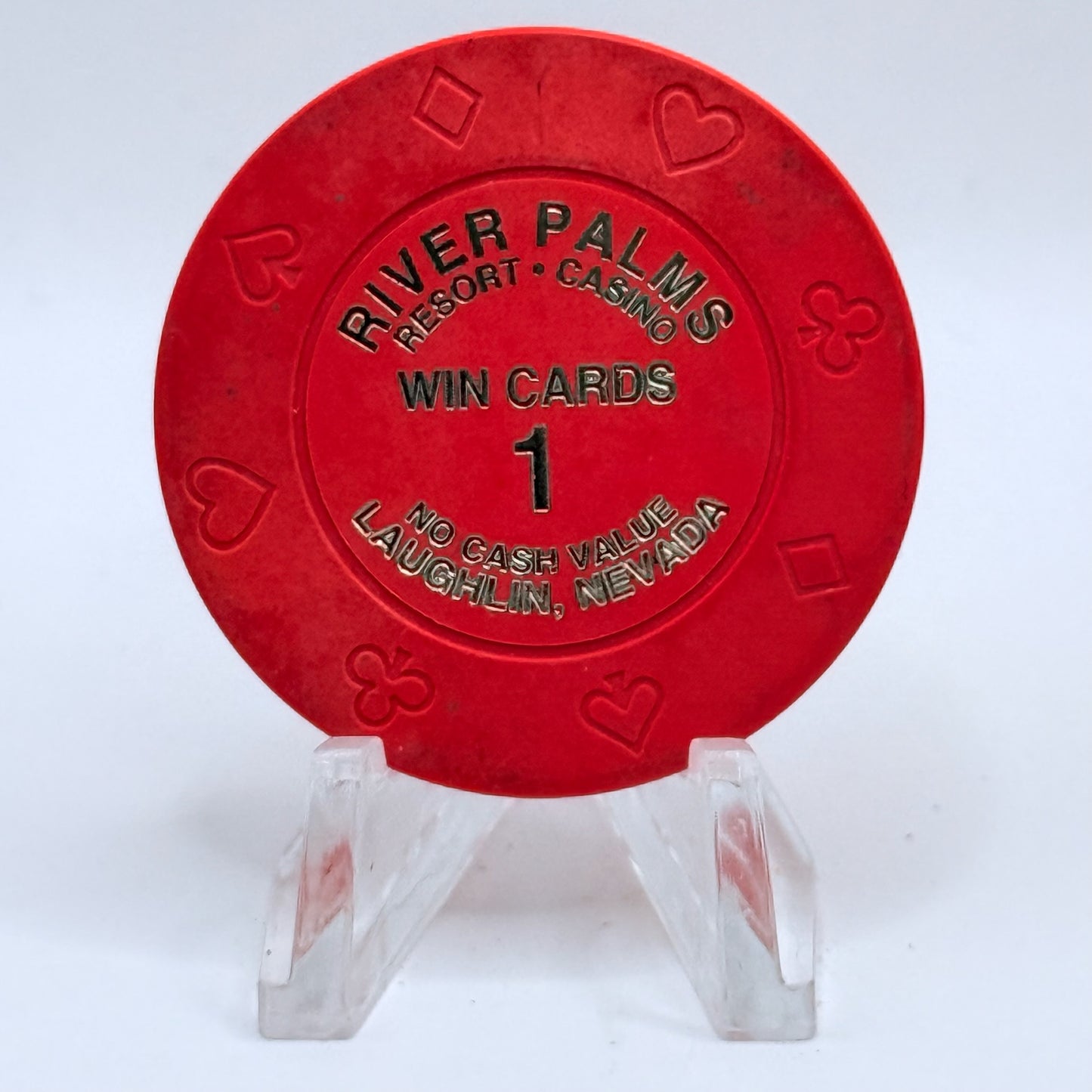 River Palms Laughlin Nevada 2008 $1 Win Cards Chips E7317
