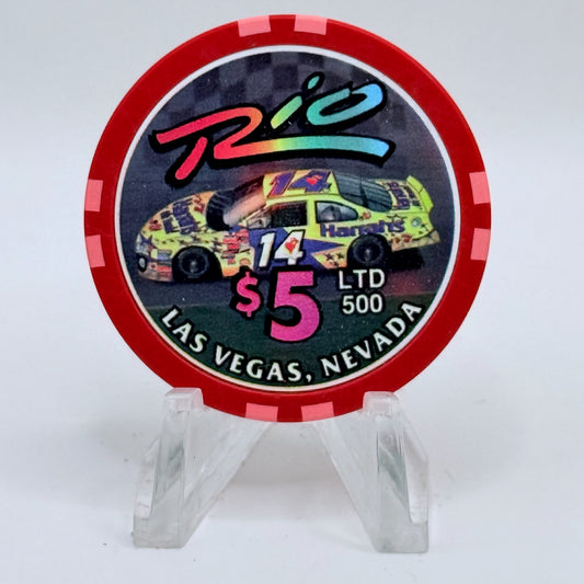 Rio Las Vegas Nevada 2003 'Race Car' LE $5 Casino Chip E8122
