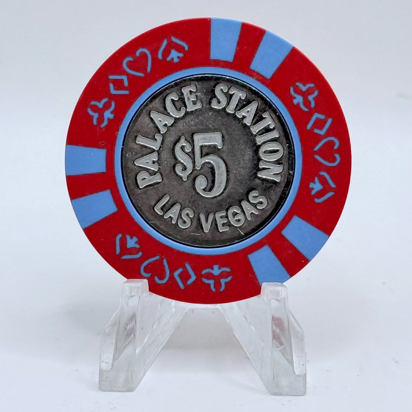 Palace Station Las Vegas Nevada 1984 $5 Casino Chip N7762