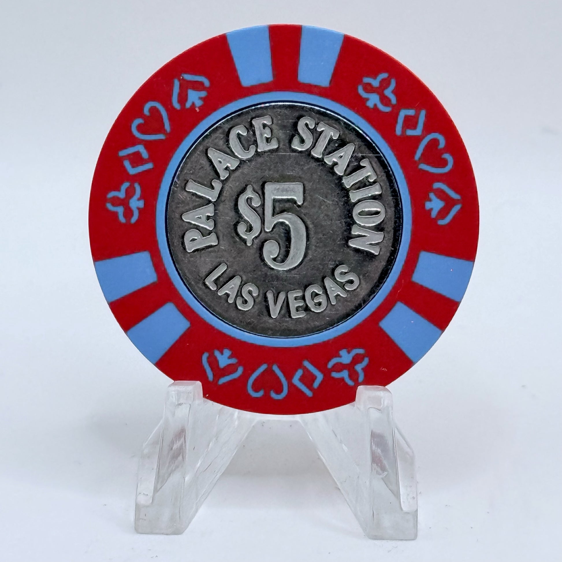 Palace Station Las Vegas Nevada 1984 $5 Casino Chip N7762
