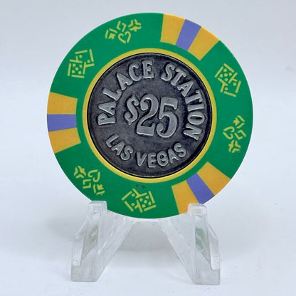Palace Station Las Vegas Nevada 1984 $25 Casino Chip N1060