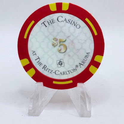 The Casino Ritz Carlton Palm Beach Aruba 2013 $5 Casino Chip