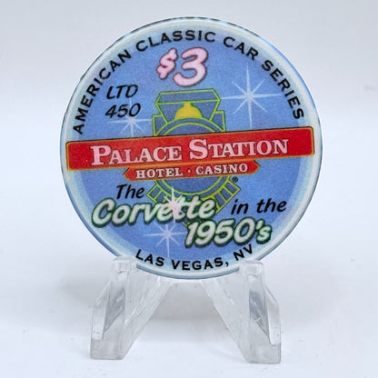 Palace Station Las Vegas Nevada 2002 LE $3 Casino Chip E1808