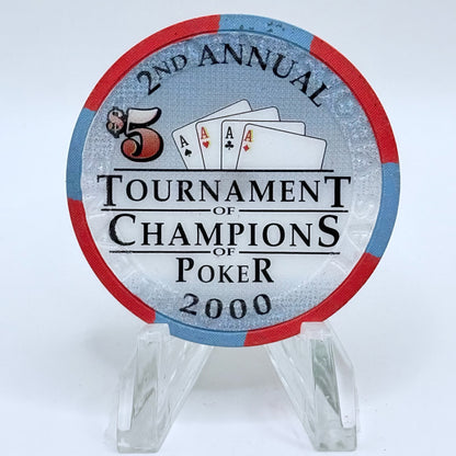 The Orleans Las Vegas Nevada 2000 '4th Annual Orleans Open' LE $5 Casino Chip V5160