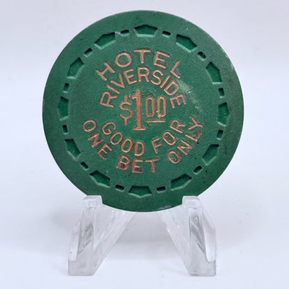 Riverside Hotel Reno Nevada 1961 LE $1 NCV Casino Chip E6775