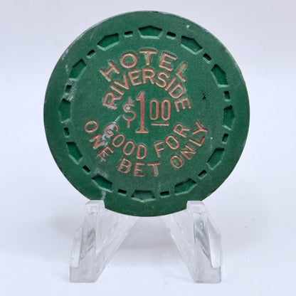 Riverside Hotel Reno Nevada 1961 LE $1 NCV Casino Chip E6775