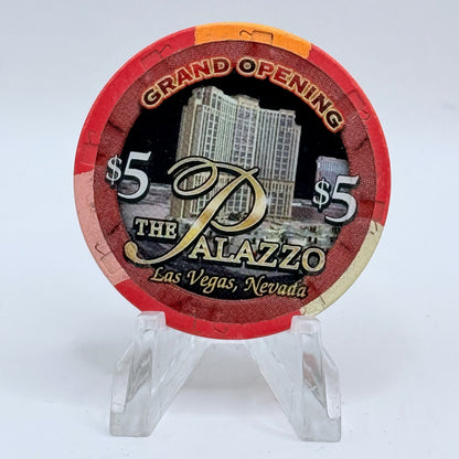 The Palazzo Las Vegas Nevada 2008 LE $5 Casino Chip E8194