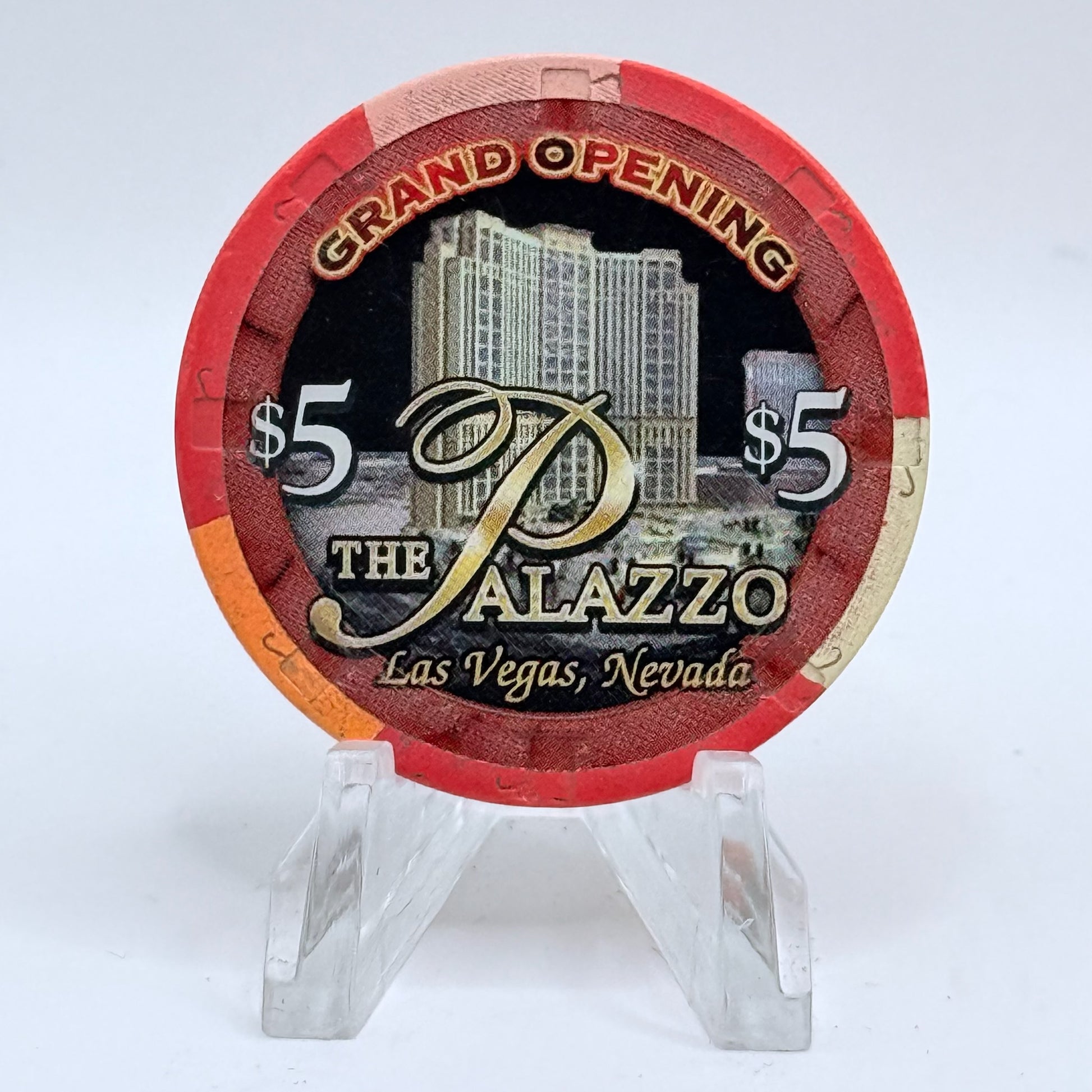 The Palazzo Las Vegas Nevada 2008 LE $5 Casino Chip E8194
