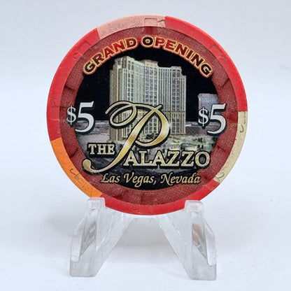 The Palazzo Las Vegas Nevada 2008 LE $5 Casino Chip E8194