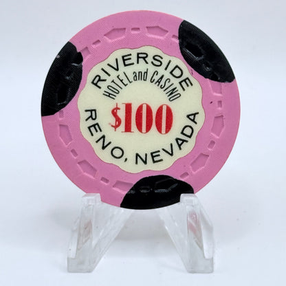 Riverside Hotel Reno Nevada 1963 $100 Casino Chip N5482