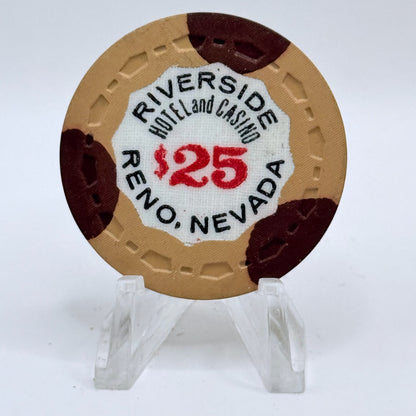 Riverside Hotel Reno Nevada 1963 $25 Casino Chip N5484
