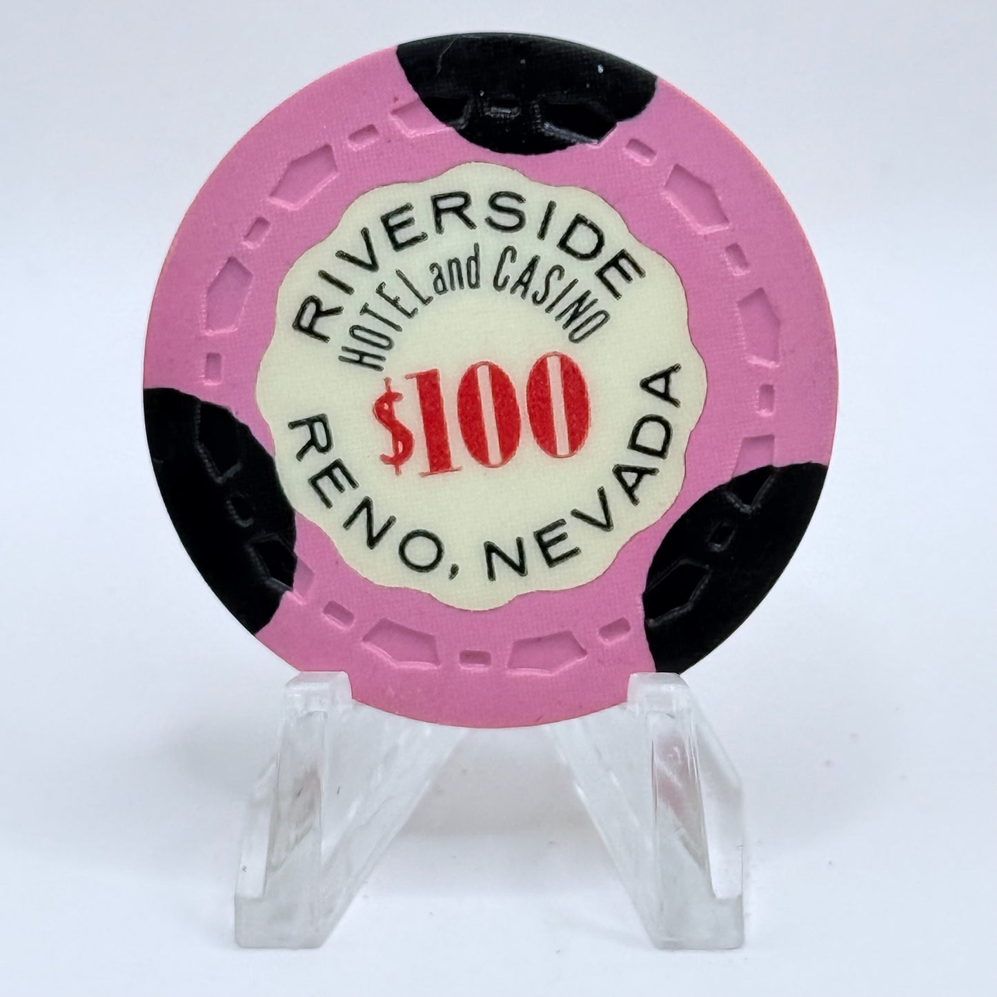 Riverside Hotel Reno Nevada 1963 $100 Casino Chip N5482