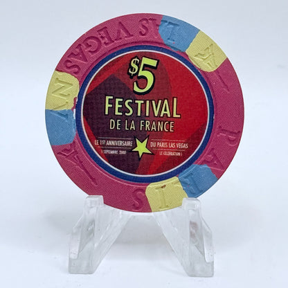 Paris Las Vegas Nevada 2000 LE $5 Casino Chip V6364