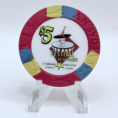 Paris Las Vegas Nevada 2000 LE $5 Casino Chip V6364
