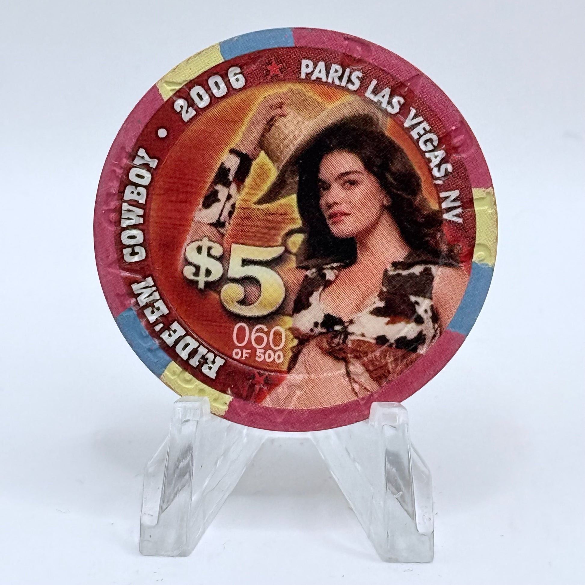 Paris Las Vegas Nevada 2006 '#060' LE $5 Casino Chip E8208