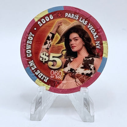 Paris Las Vegas Nevada 2006 '#060' LE $5 Casino Chip E8208