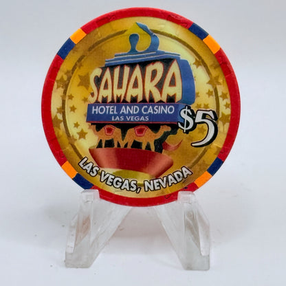 Sahara Las Vegas Nevada 2003 'William G Bennett' LE $5 Casino Chip E2422