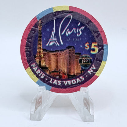 Paris Las Vegas Nevada 2006 '#060' LE $5 Casino Chip E8208