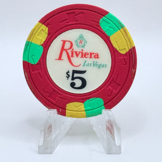 Riviera Las Vegas Nevada 1980 $5 Casino Chip N2063