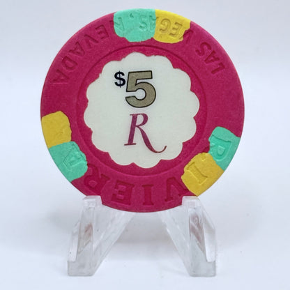 Riviera Las Vegas Nevada 1992 $5 Casino Chip N2027
