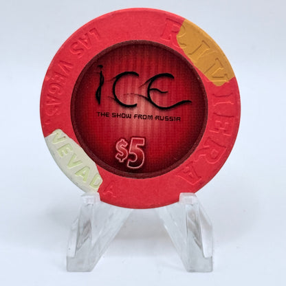 Riviera Las Vegas Nevada 2008 'Ice' $5 Casino Chip E8335