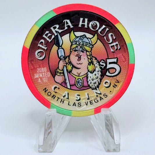 Opera House Casino N. Las Vegas Nevada 1997 LE $5 Casino Chip N8900