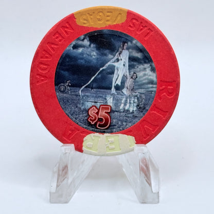 Riviera Las Vegas Nevada 2008 'Ice' $5 Casino Chip E8335