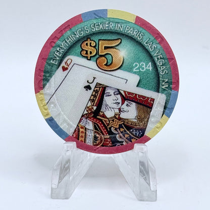 Paris Las Vegas Nevada 2007 '#234' LE $5 Casino Chip E8209