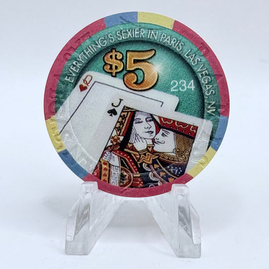 Paris Las Vegas Nevada 2007 '#234' LE $5 Casino Chip E8209