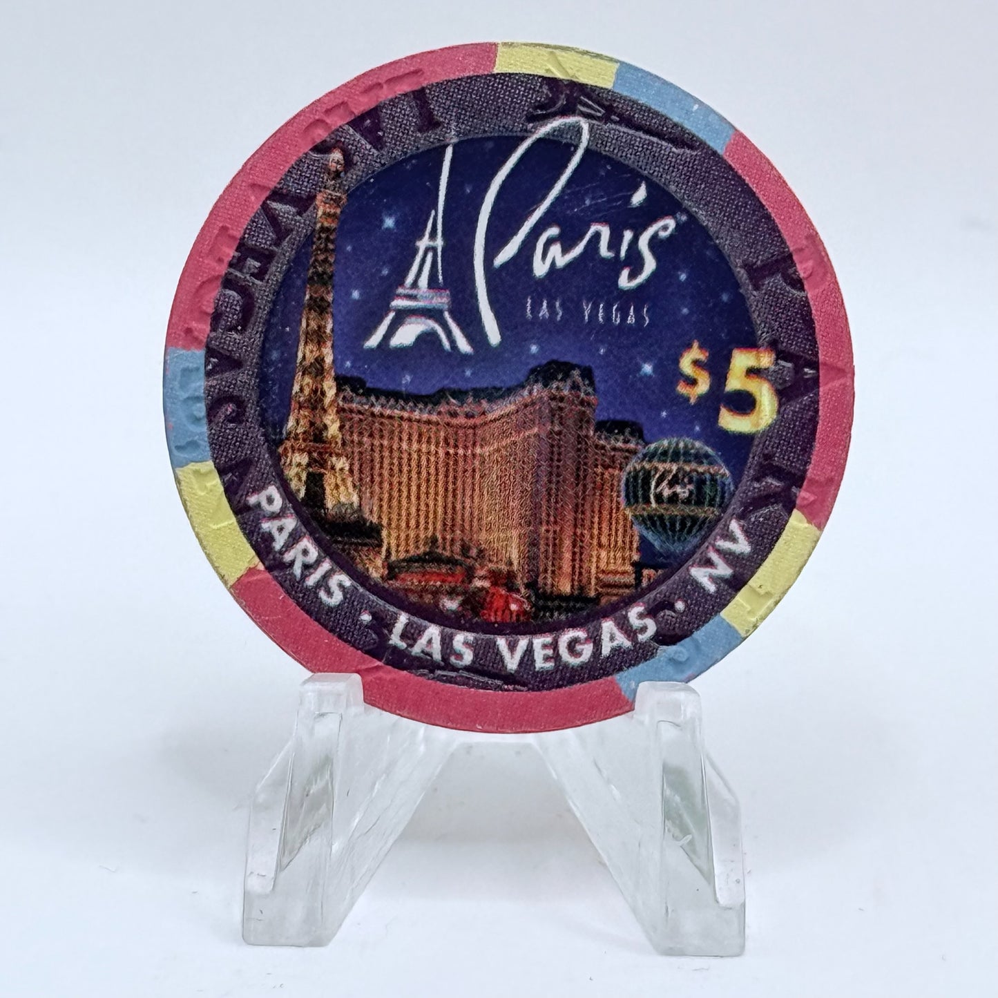 Paris Las Vegas Nevada 2007 '#234' LE $5 Casino Chip E8209