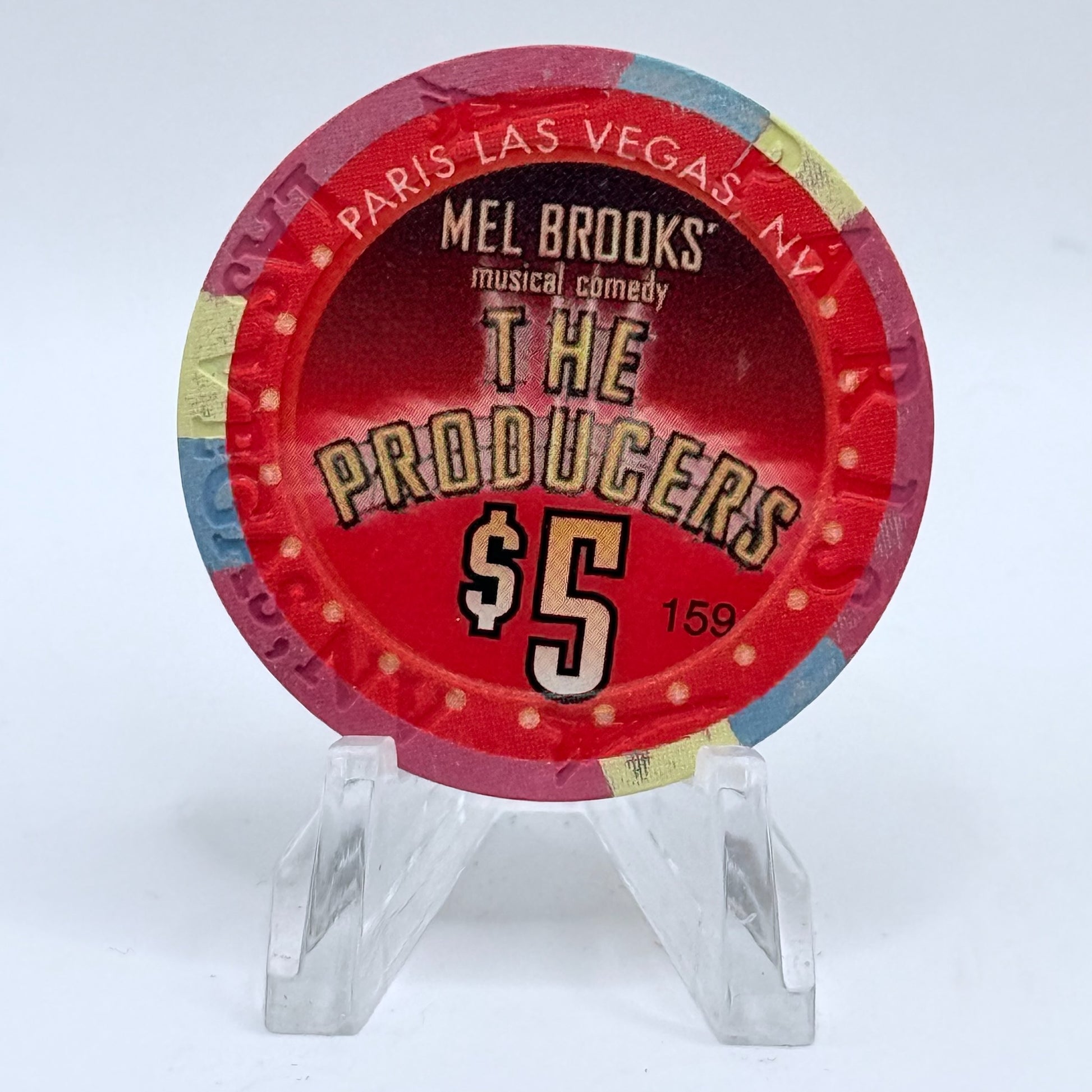 Paris Las Vegas Nevada 2007 '#159' LE $5 Casino Chip E8212