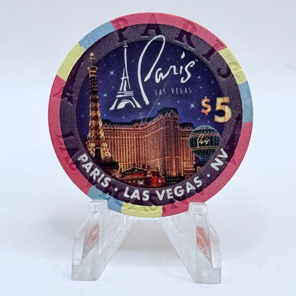 Paris Las Vegas Nevada 2007 '#159' LE $5 Casino Chip E8212