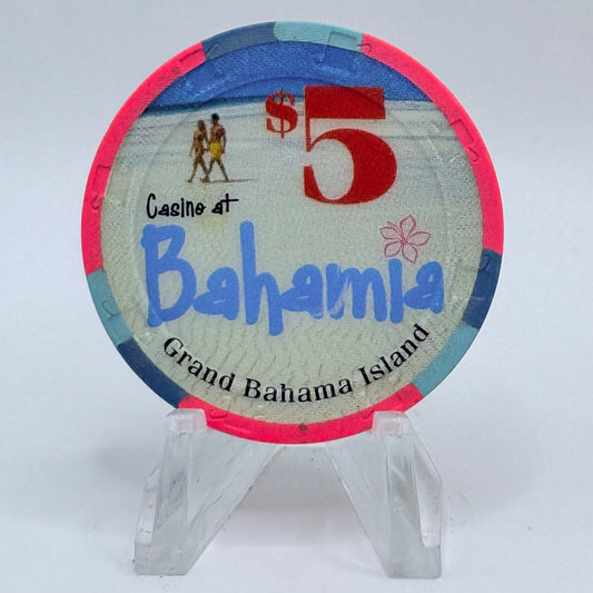 Bahamia Freeport Bahamas $5 Casino Chip