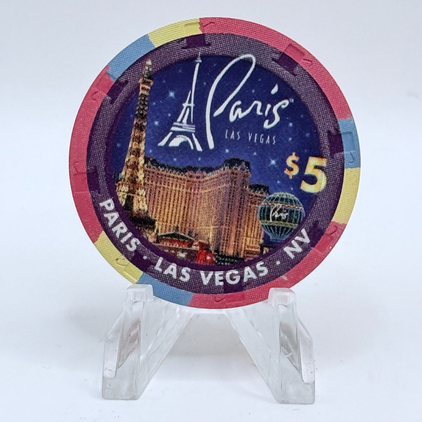 Paris Las Vegas Nevada 2006 'July 4th' LE $5 Casino Chip E6268