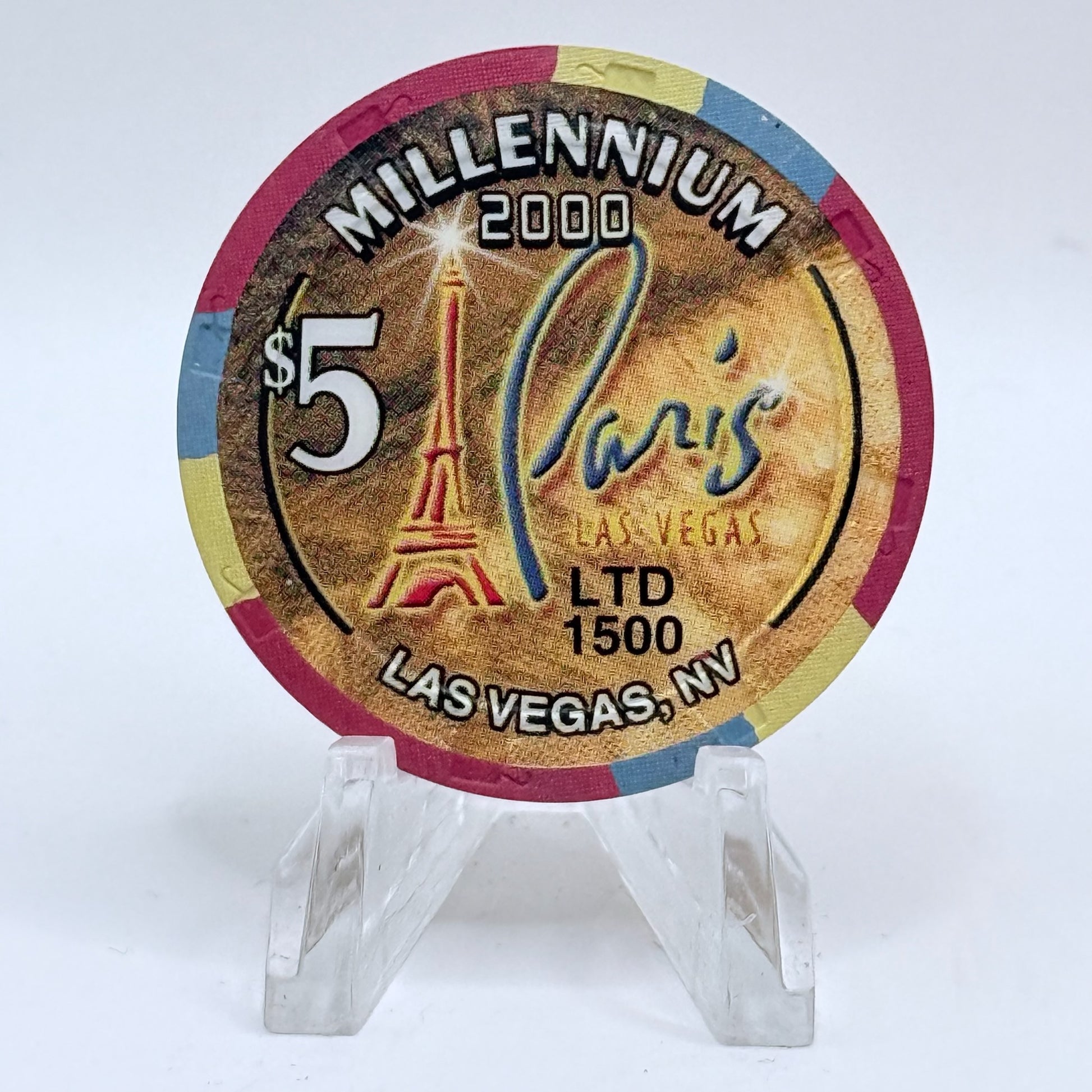 Paris Las Vegas Nevada 1999 LE $5 Casino Chip V5204