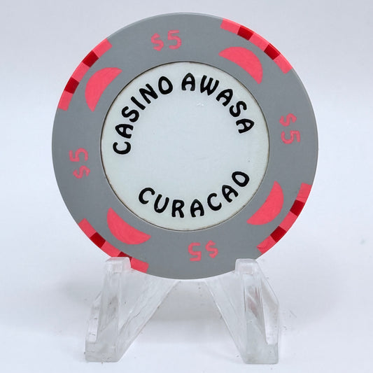 Casino Awasa Otrabanda Curacao Series 1 $5 Casino Chip