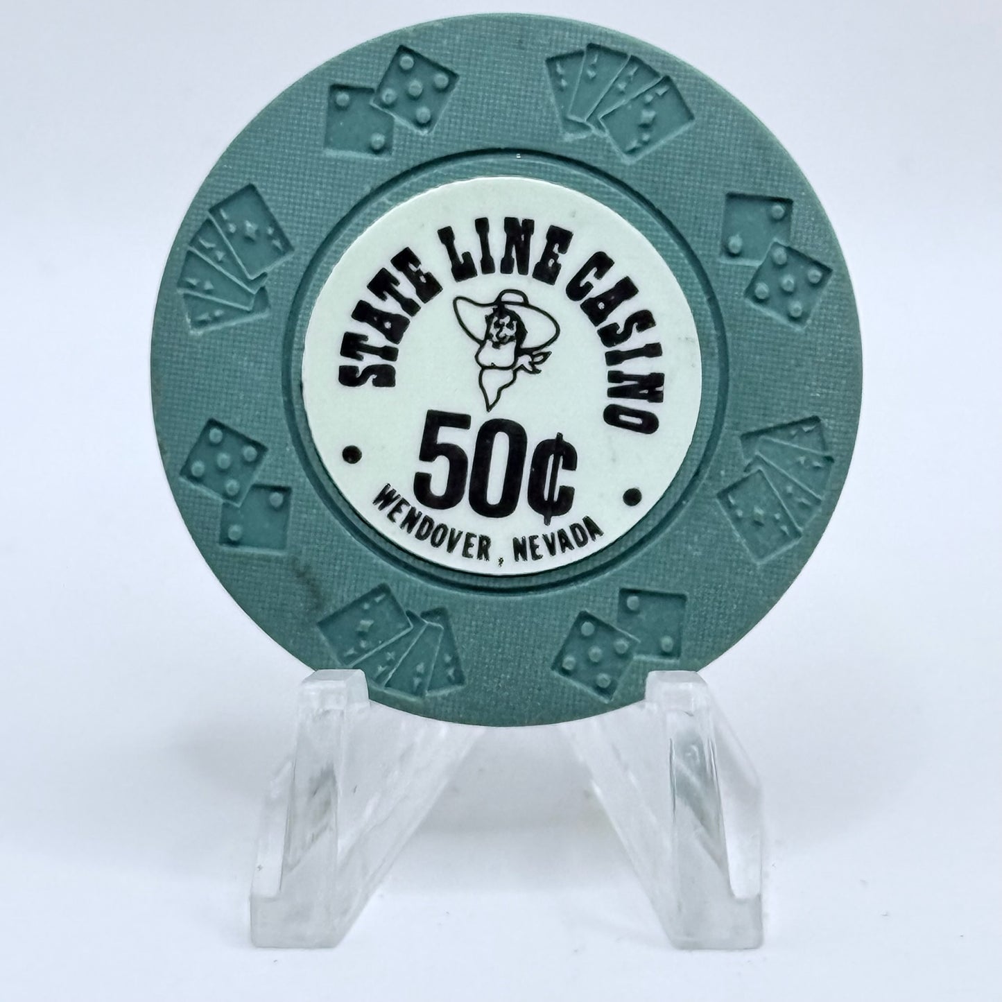 State Line Casino Wendover Nevada 1967 $0.50 Casino Chip N0978