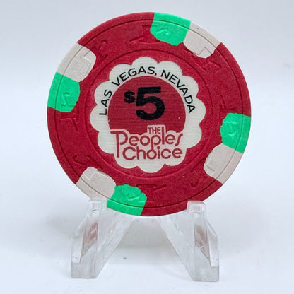 The Peoples Choice Las Vegas Nevada 1980 $5 Casino Chip N6222
