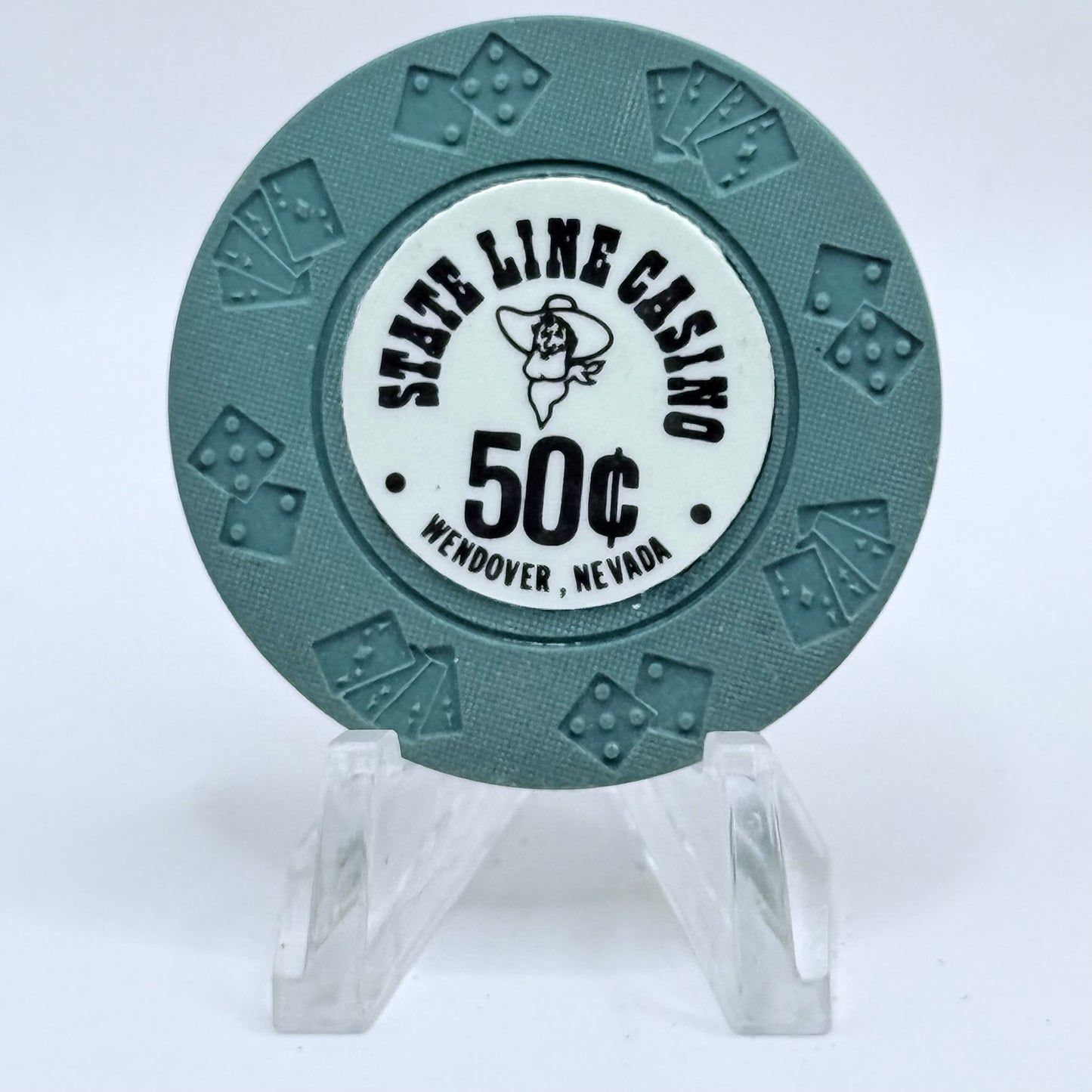 State Line Casino Wendover Nevada 1967 $0.50 Casino Chip N0978