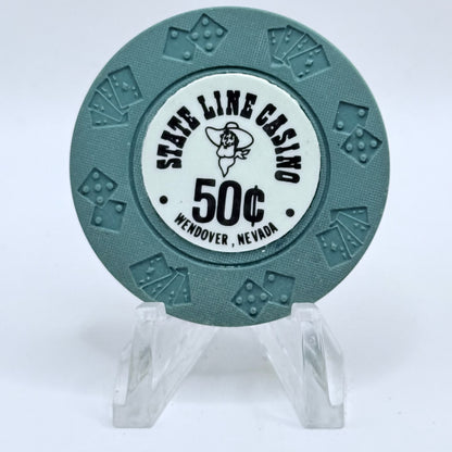 State Line Casino Wendover Nevada 1967 $0.50 Casino Chip N0978