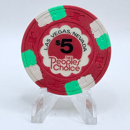 The Peoples Choice Las Vegas Nevada 1980 $5 Casino Chip N6222
