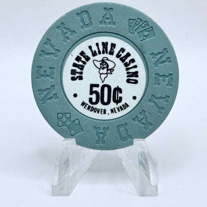State Line Casino Wendover Nevada 1970 $0.50 Casino Chip N3357