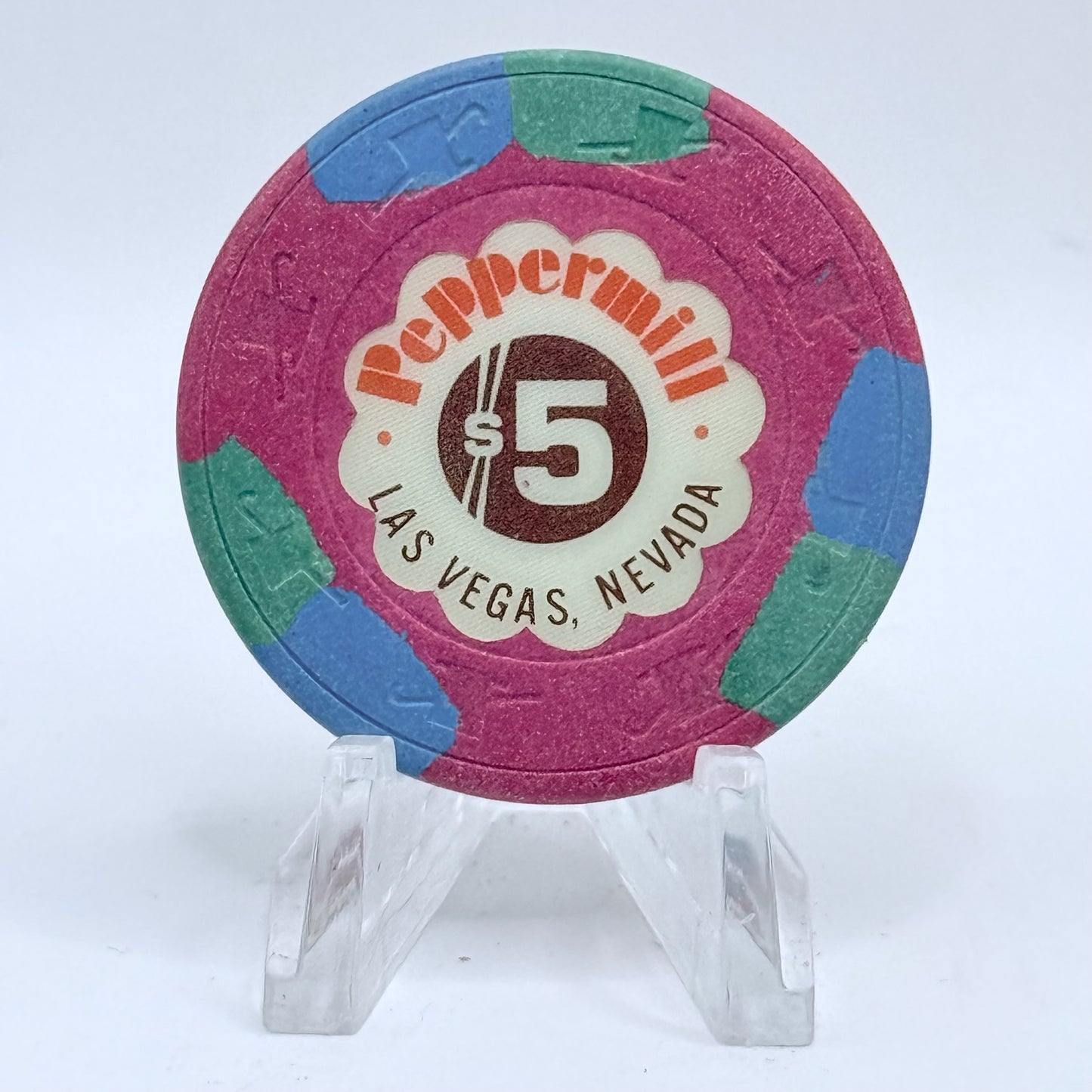 Peppermill Las Vegas Nevada 1982 $5 Casino Chip N2007
