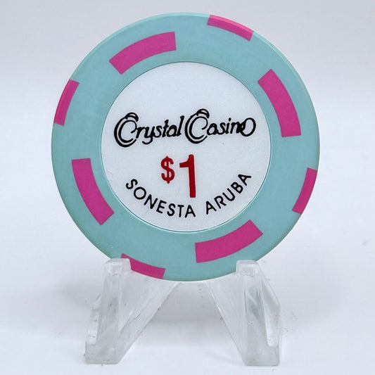 Renaissance) Crystal Casino (Sonesta Oranjestad Aruba $1 Casino Chip