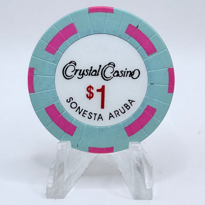 Renaissance) Crystal Casino (Sonesta Oranjestad Aruba $1 Casino Chip
