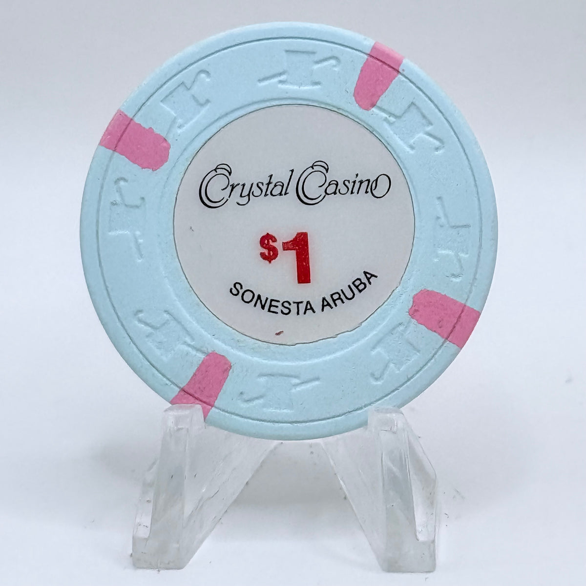 Renaissance) Crystal Casino (Sonesta Oranjestad Aruba $1 Casino Chip