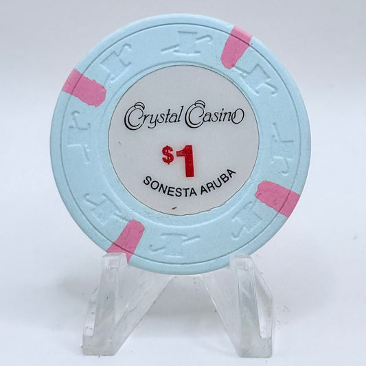 Renaissance) Crystal Casino (Sonesta Oranjestad Aruba $1 Casino Chip
